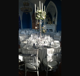 Silver Lace Caps for Chiavari Chairs