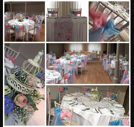 Our Lime-Wash Chiavari Chairs with Double Organza Bow Decor