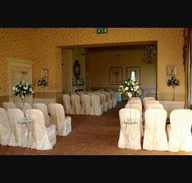 Jacquard Chair Covers, Civil Ceremony, Close House Hotel
