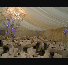 Dissington Hall, Ponteland - Snow Ball - White Chair Covers with Silver Organza Bow
