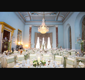 Butter Chair Covers with Narrow Willow and Lace Sashes