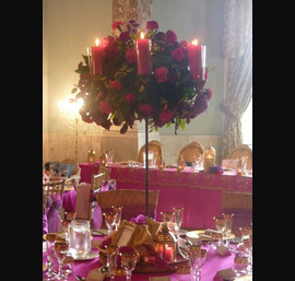 Moroccan Themed Wedding at Wynyard Hall, Flowers by Adam Prest