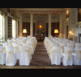 Library, Newby Hall, Champagne sashes