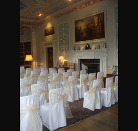 Library, Newby Hall, Champagne sashes