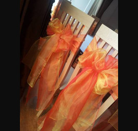 Orange and Yellow Sashes at Fasque House