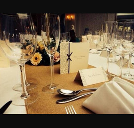 Burlap table runner
