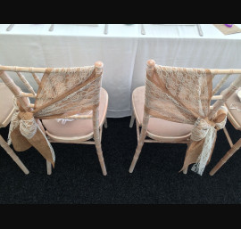 Hessian and lace