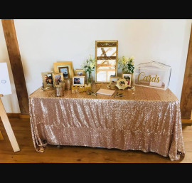 Champagen Sequin Tablecloth