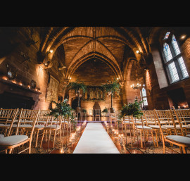 Gold Chiavari Chairs in The Great Hall