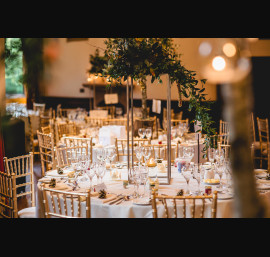 Gold Chiavari Chairs in The Drawing Room