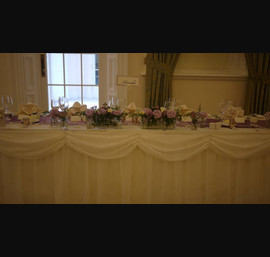 Heather theme at Doxford Hall, flowers by Lavender Blue